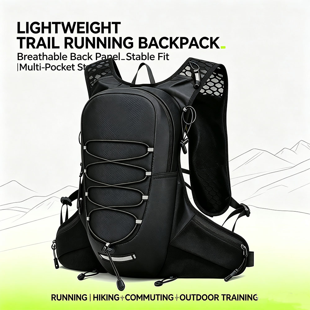 Reflective Jacket Running - Hydration Running Backpack Lightweight Waterproof Hiking