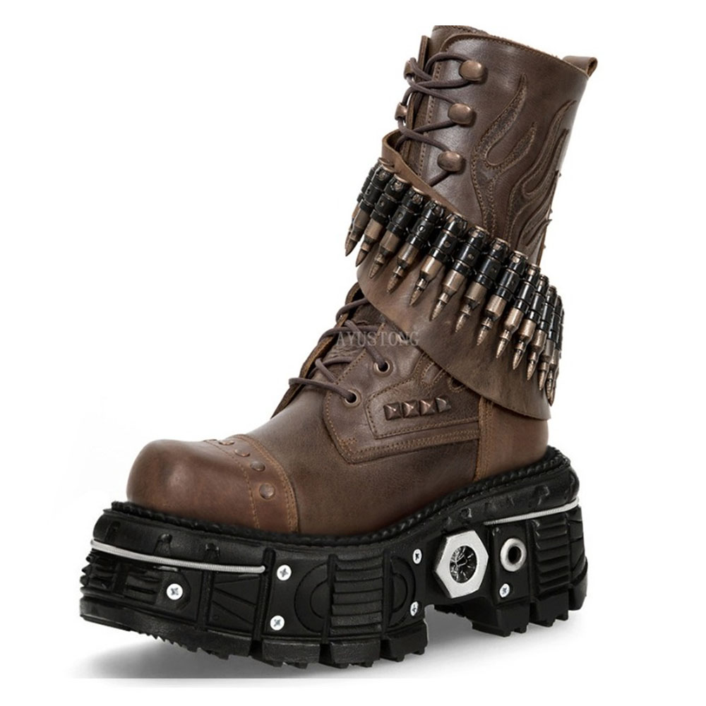 Street Fashion Goth - Fashion New Thick Sole Rivet Bullet