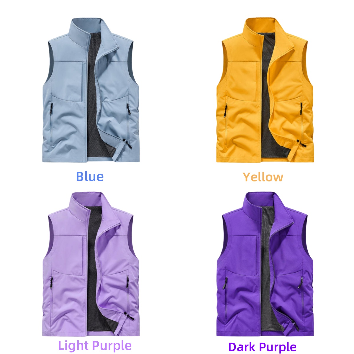Reflective Jacket Running - Hiking Fishing Vest Men Waterproof Windproof