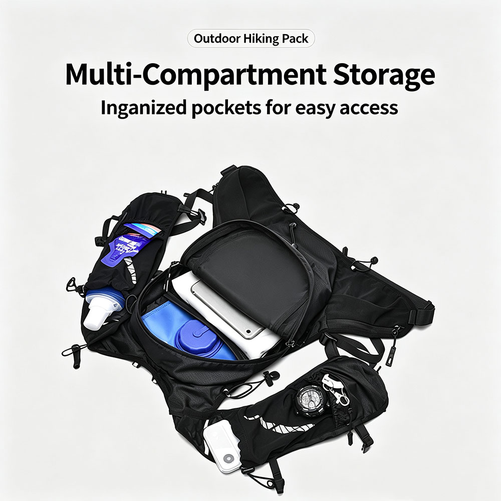 Hydration Running Backpack Lig - đánh giá và giá Reflective Jacket Running