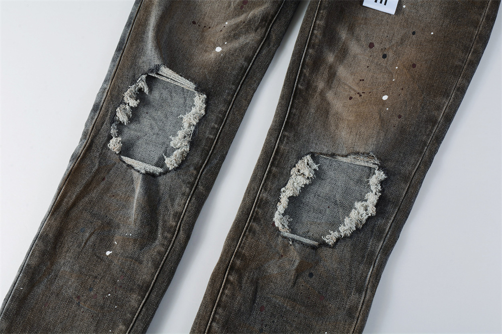 Men Fashion American Jeans Hig - đánh giá và giá Distressed Jean Rip