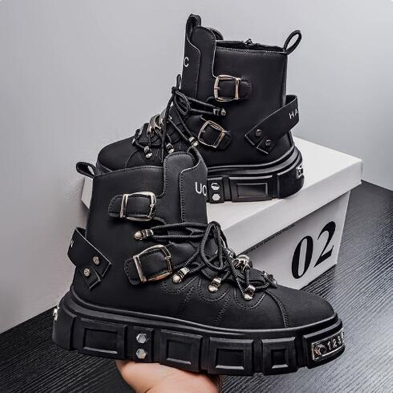 Luxury Rivet Black High top Sn - đánh giá và giá Street Fashion Luxury