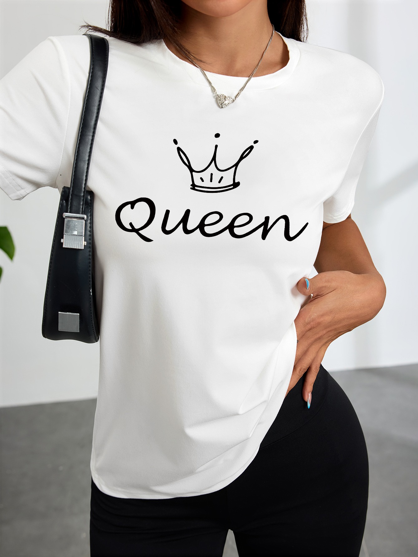 Women'S White T-Shirt Featurin - đánh giá và giá Queen Street Fashion