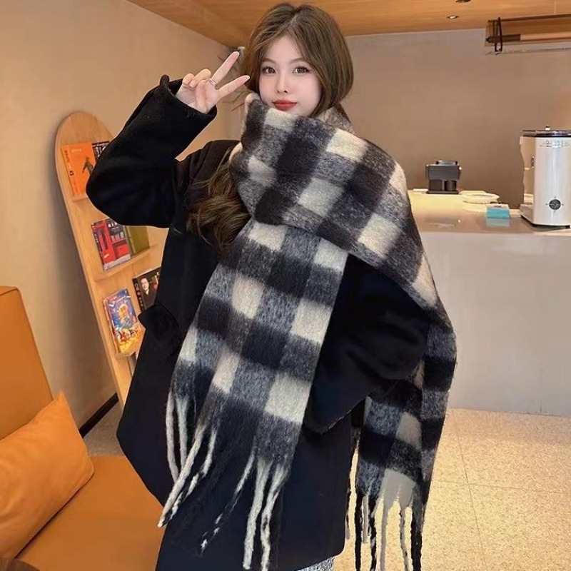 Korean Plaid Scarves Women Kee - đánh giá và giá Street Fashion Korean