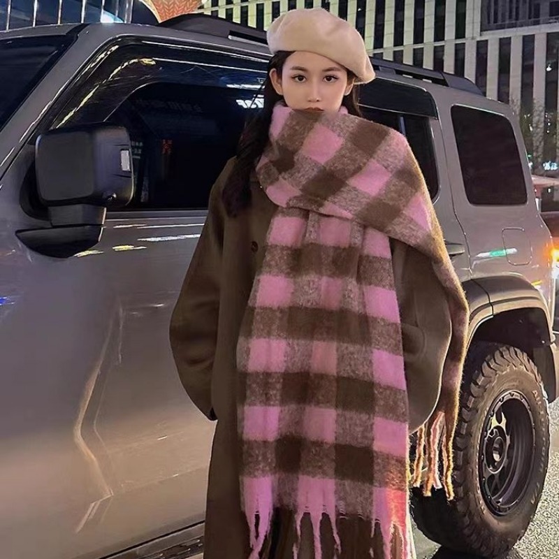 Korean Plaid Scarves Women Kee - đánh giá và giá Street Fashion Korean