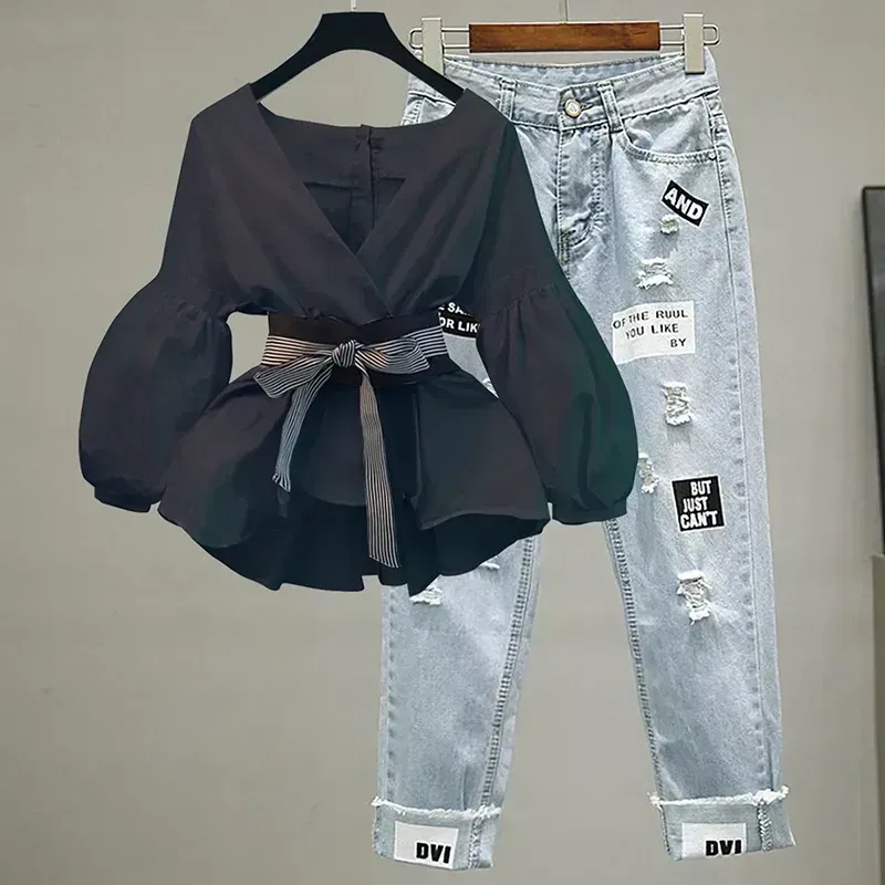 Women Elegant V-Neck Stripe La - đánh giá và giá Street Fashion Korean