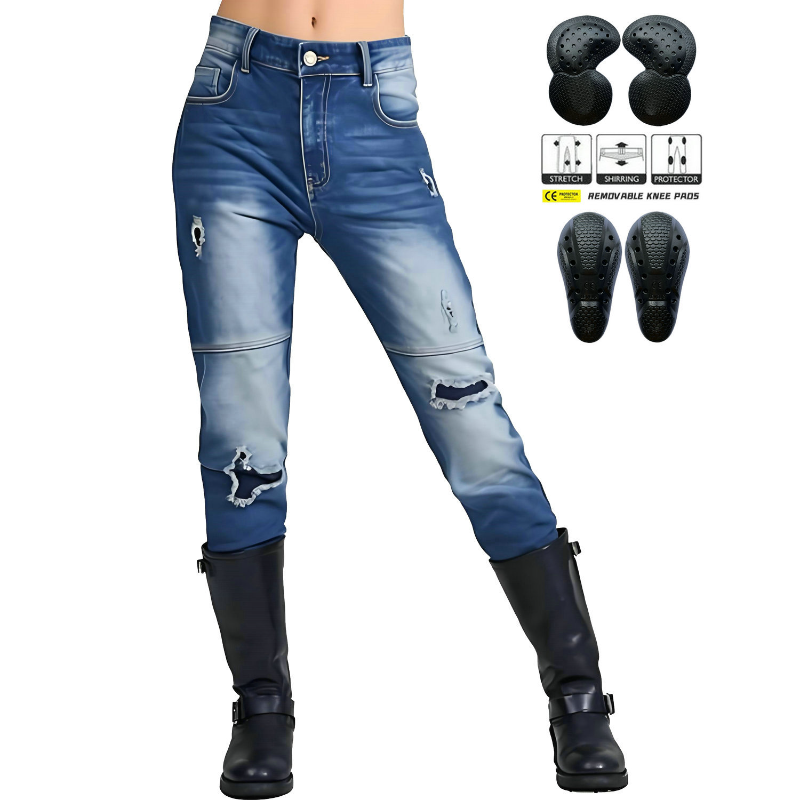 2026 Fashion Women's Protectiv - đánh giá và giá Distressed Jean Rip