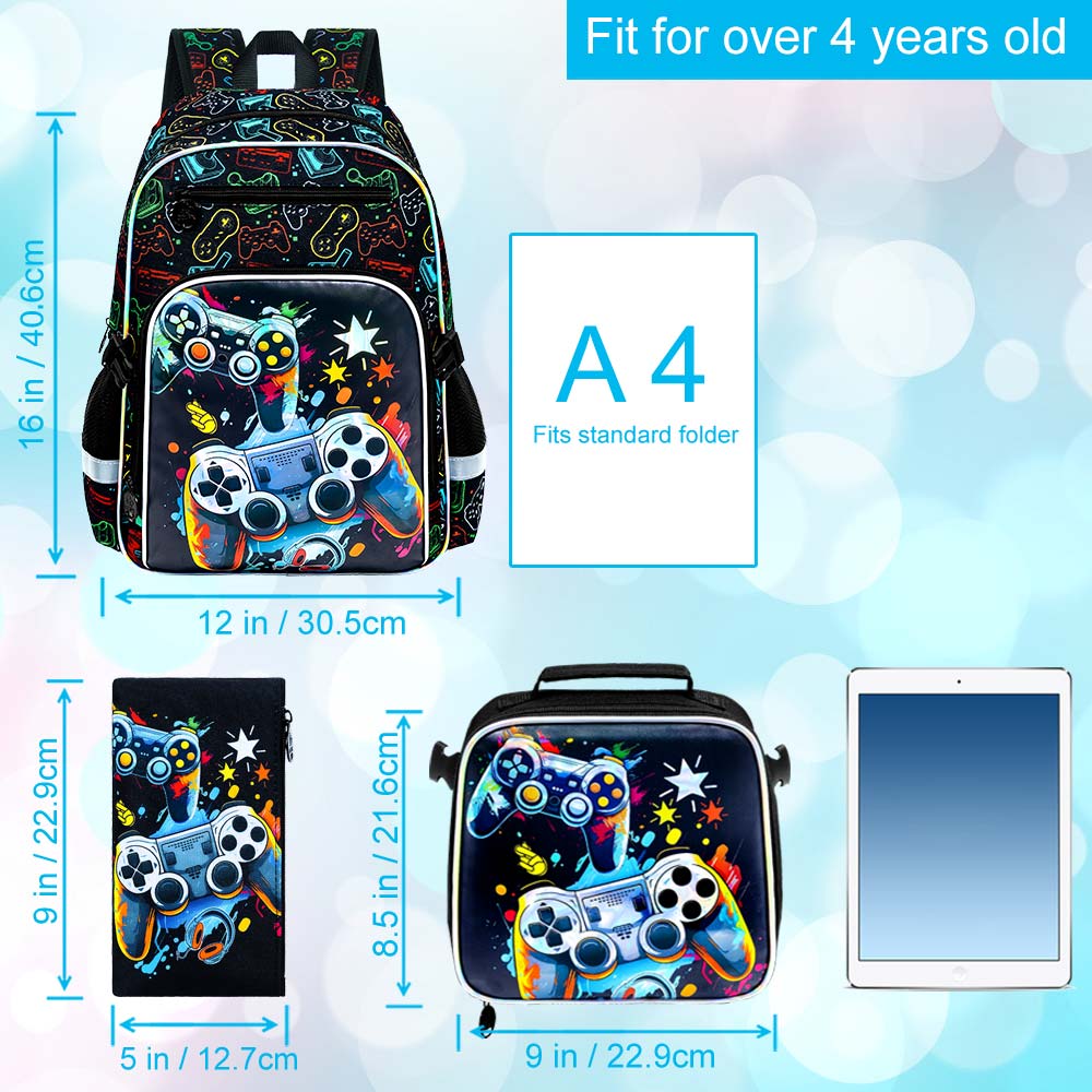 3Pcs Backpack for Boys, Cool V - đánh giá và giá Street Fashion Kids