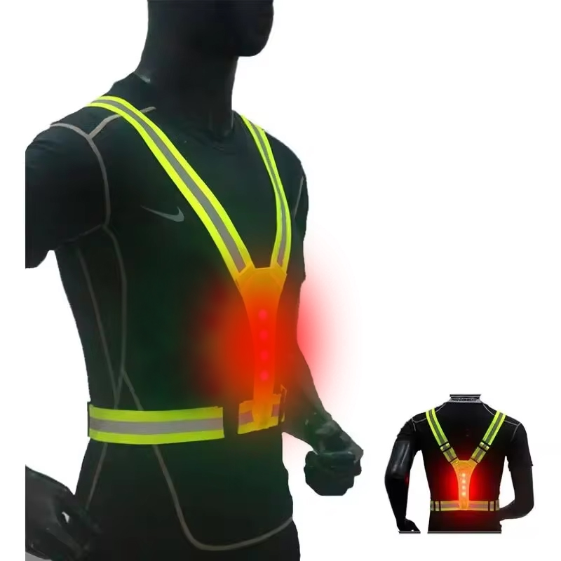 LED Running Vest Reflective Gl - đánh giá và giá Reflective Jacket Running
