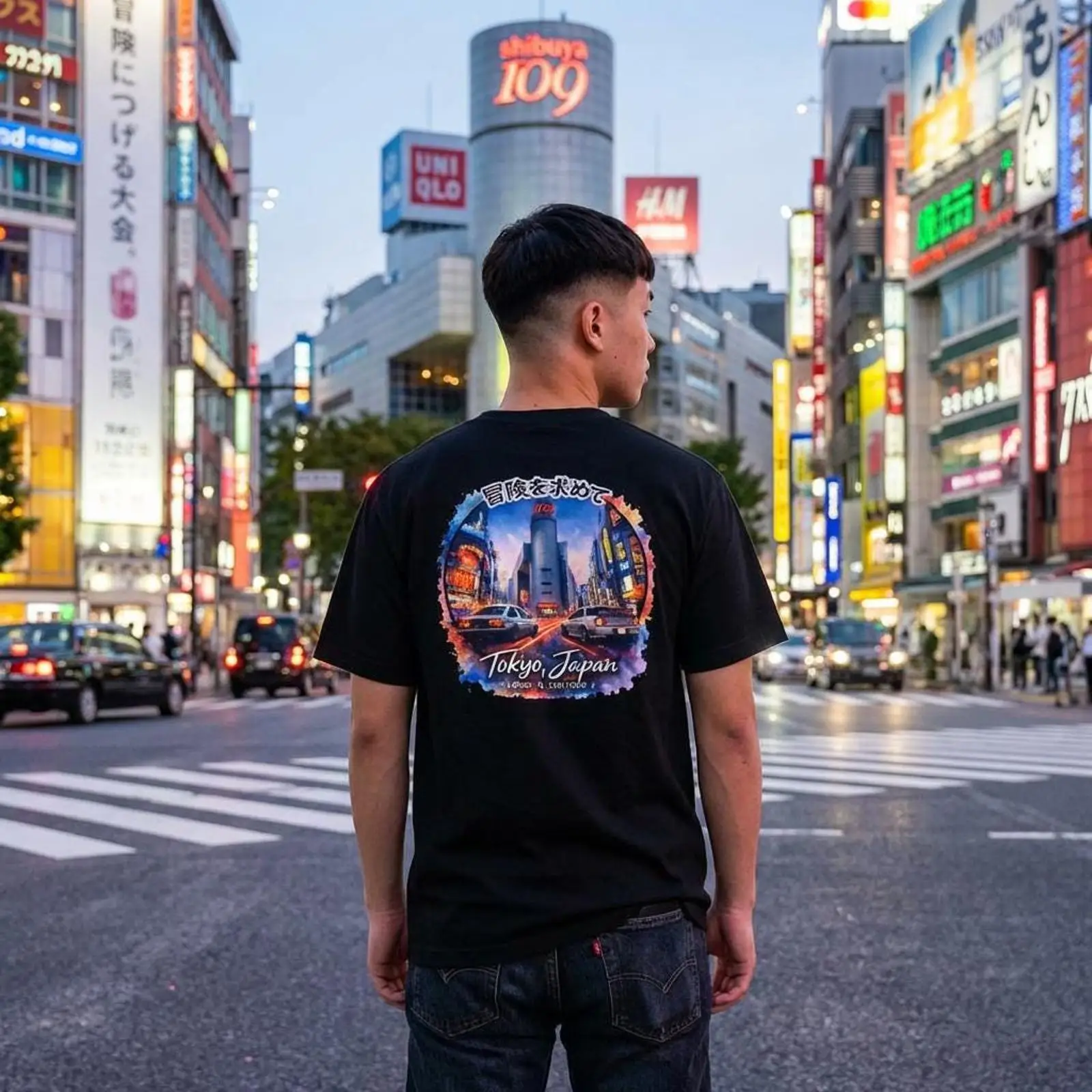 Shibuya Tokyo Japan Drifting T - đánh giá và giá Street Fashion Shibuya