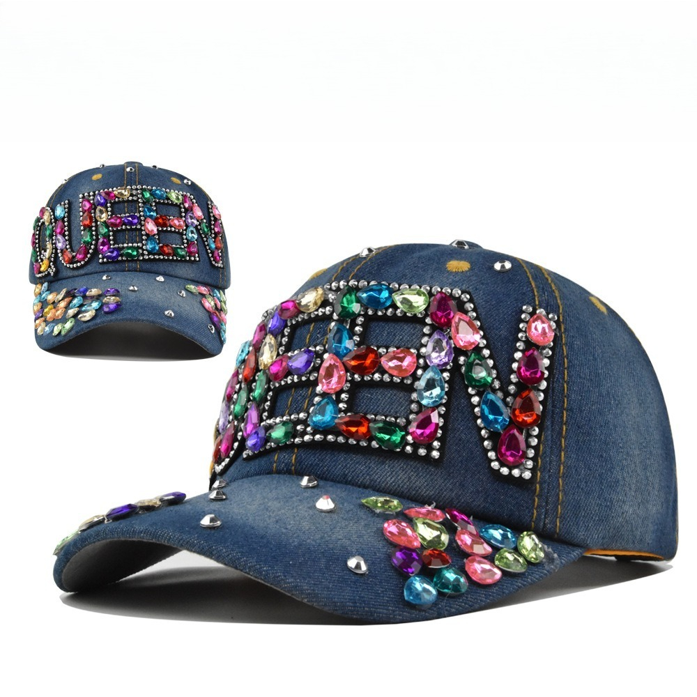 Queen Rhinestone Denim Basebal - đánh giá và giá Queen Street Fashion