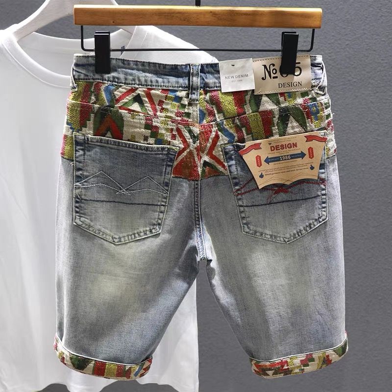 Man Denim Shorts Selvedge Mult - đánh giá và giá Distressed Jean Rip