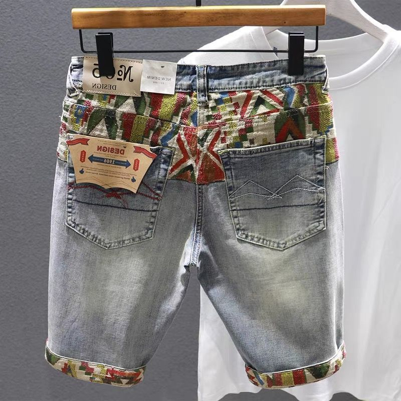Man Denim Shorts Selvedge Mult - đánh giá và giá Distressed Jean Rip