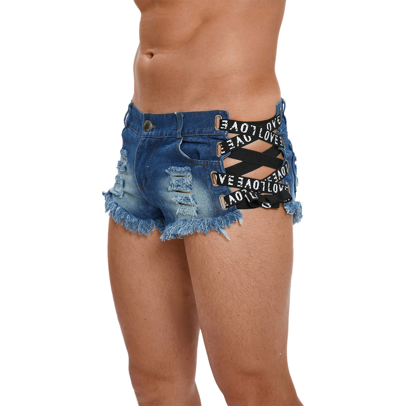 Mens Distressed Ripped Mini De - đánh giá và giá Distressed Jean Rip